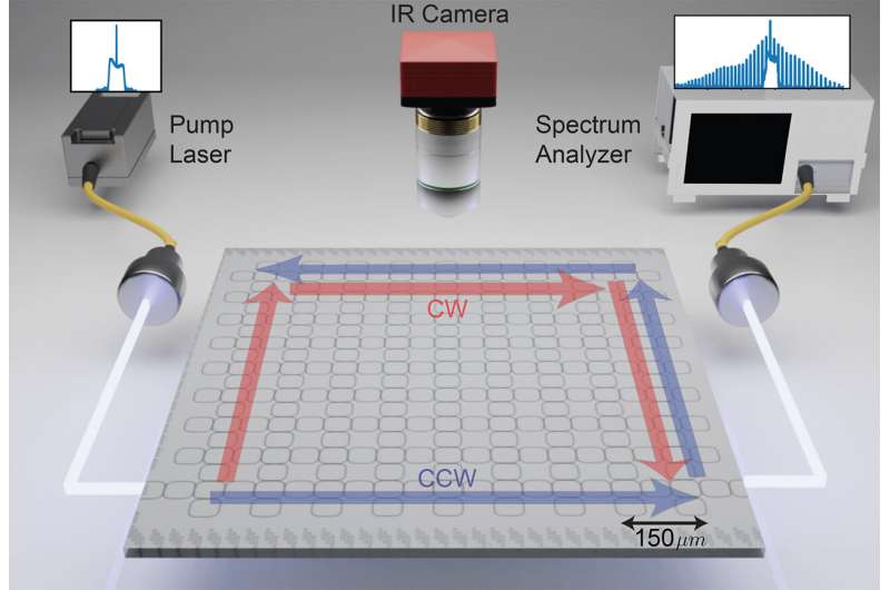 The new Photonic chip creates overlapping topological frequency combs