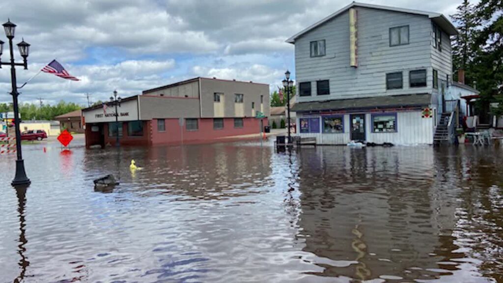 The city of Cook faces flooding problems, while the county of St.  Louis declares a state of local disaster